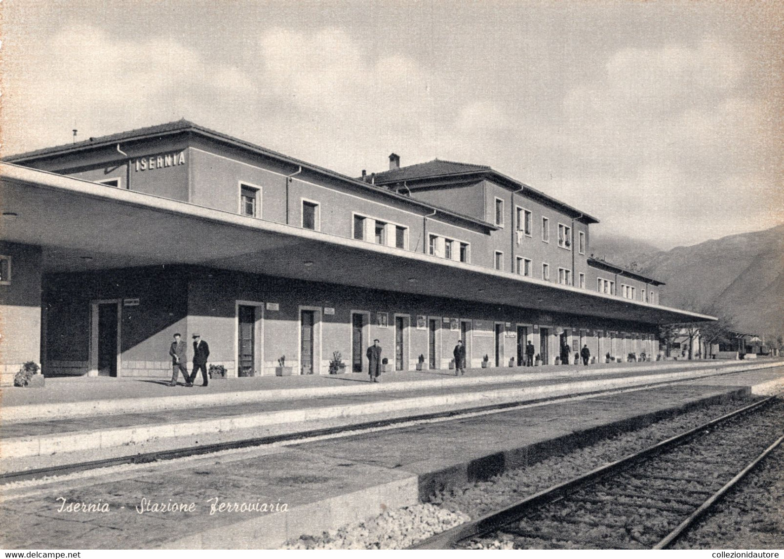 ISERNIA - STAZIONE FERROVIARIA - CARTOLINA FG SPEDITA ANNI 60 - Isernia