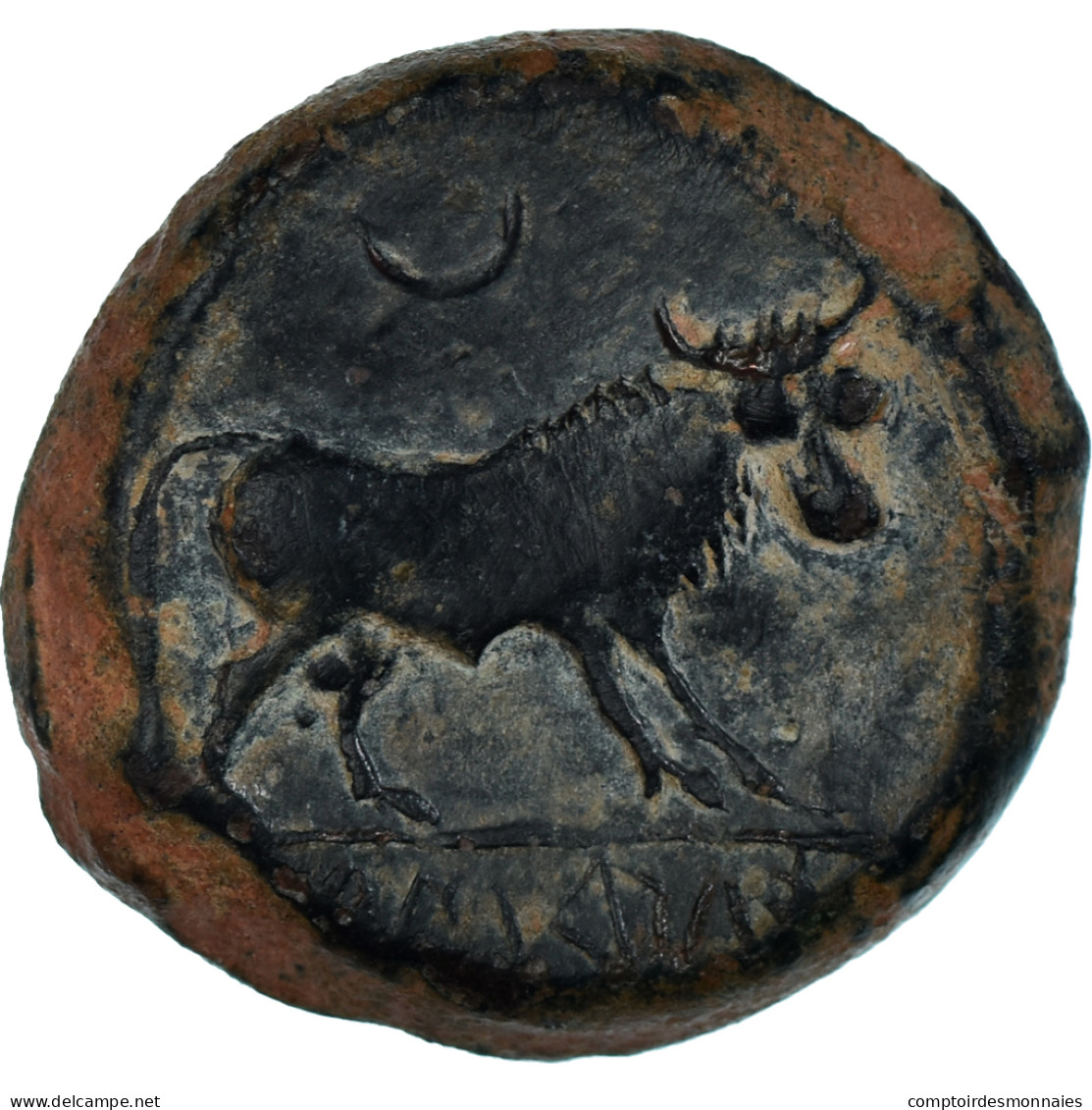 Monnaie, Iberia, Castulo, Semis, Fin Du 2ème Siècle AV JC, TTB+, Bronze - Gauloises