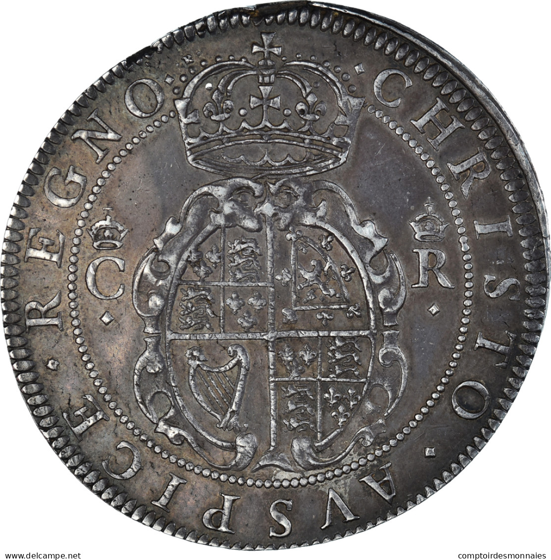 Monnaie, Grande-Bretagne, Charles I, Crown, 1631-1632, Londres, TTB+, Argent - J. 1 Crown