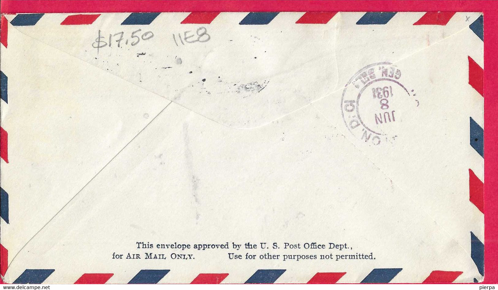 U.S.A. - McKEESPORT NATIONAL AERONAUTIC ASSN. - JUN 8. 1931* ON ENVELOPE TO WASHINGTON - Andere & Zonder Classificatie