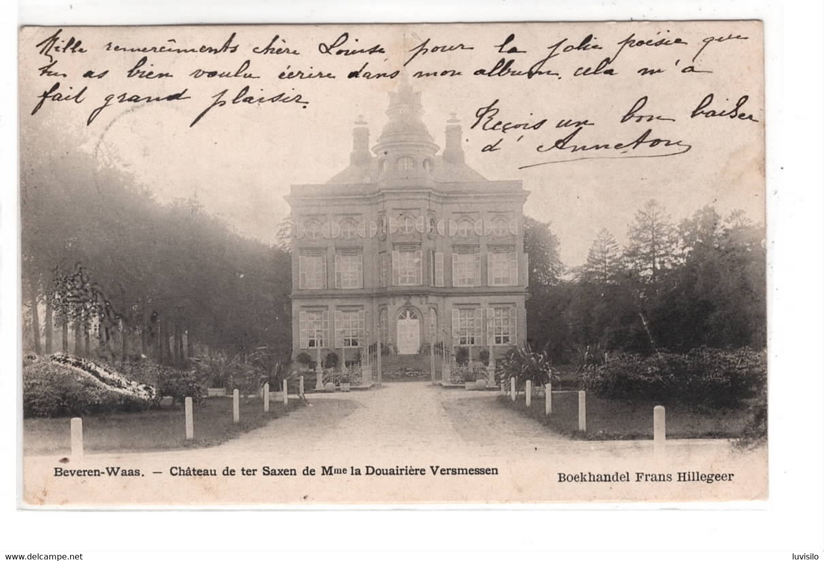 Beveren Château De Ter Saxen De Madame La Douairière Versmessen - Beveren-Waas