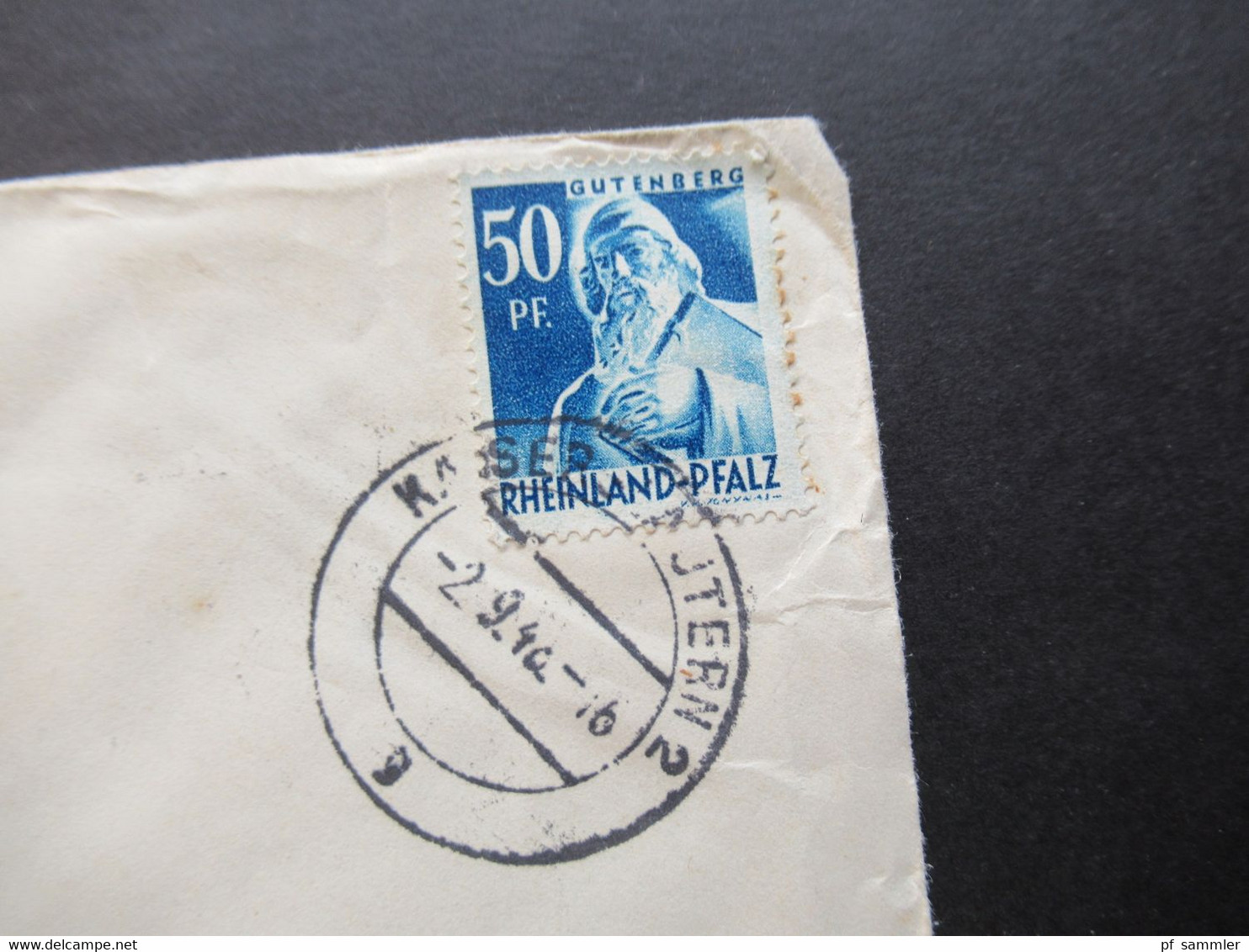 Französische Zone 1948 Rheinland Pfalz Nr.26 EF Auf Auslands Brief Nach England / Kaiserslautern - Lancs - Rhénanie-Palatinat