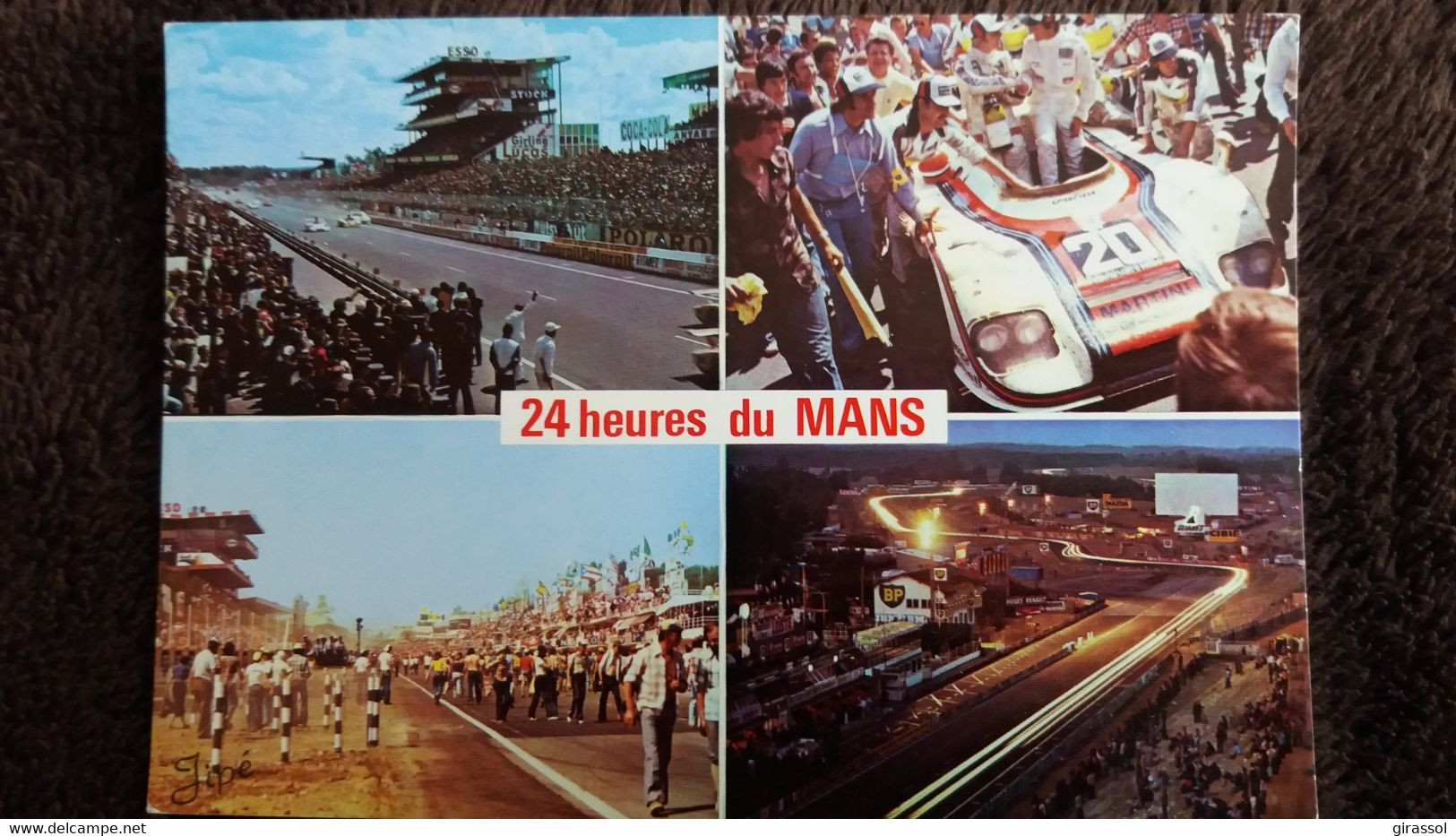 CPM LE MANS SARTHE CIRCUIT DES 24 HEURES ED JIPE 265 MULTI VUES VOITURE DE SPORT ANIMATION PILOTE - Le Mans