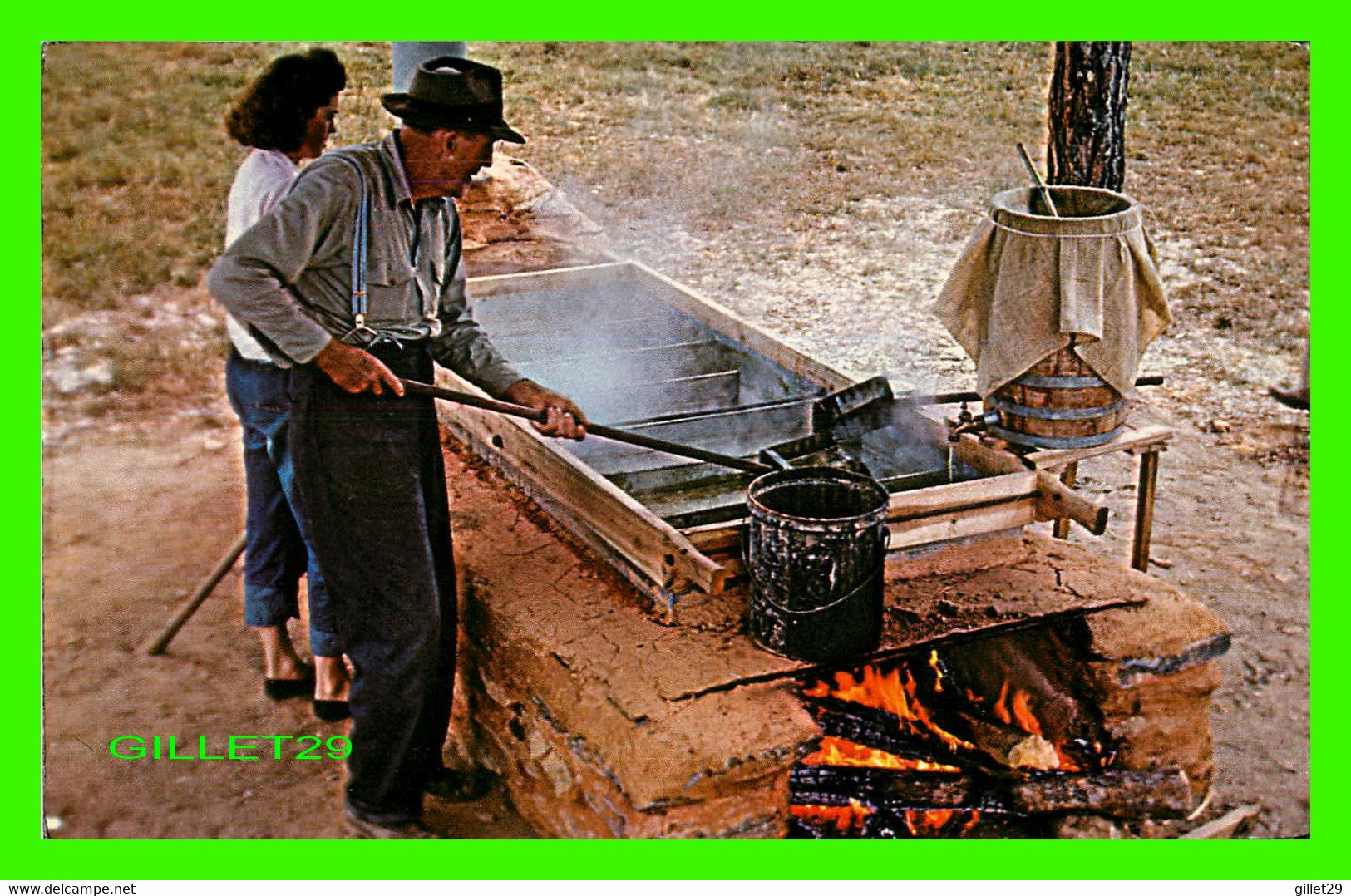 SMOLY MOUNTAINS NATIONAL PARK, TN - SORGHUM-MOLASSES-MAKING IN CADES COVE - W, M, CLINE CO - - Smokey Mountains