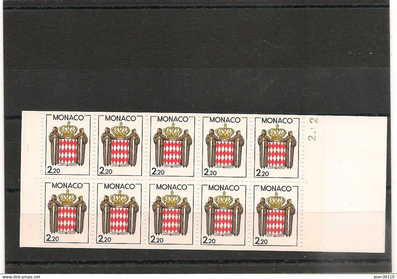 MONACO ANNÉE 1987 CARNET N°1** - Carnets