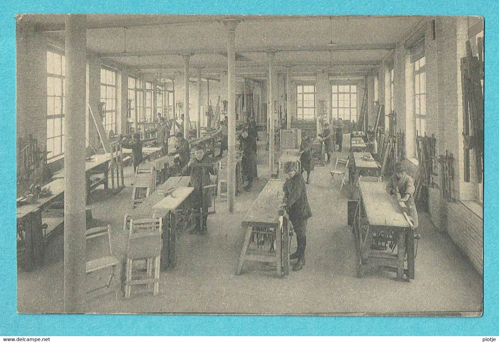 * Deinze - Deynze (Oost Vlaanderen) * (Nels, Ern Thill) Institut Technique Et école Professionnelle, Menuiserie, School - Deinze