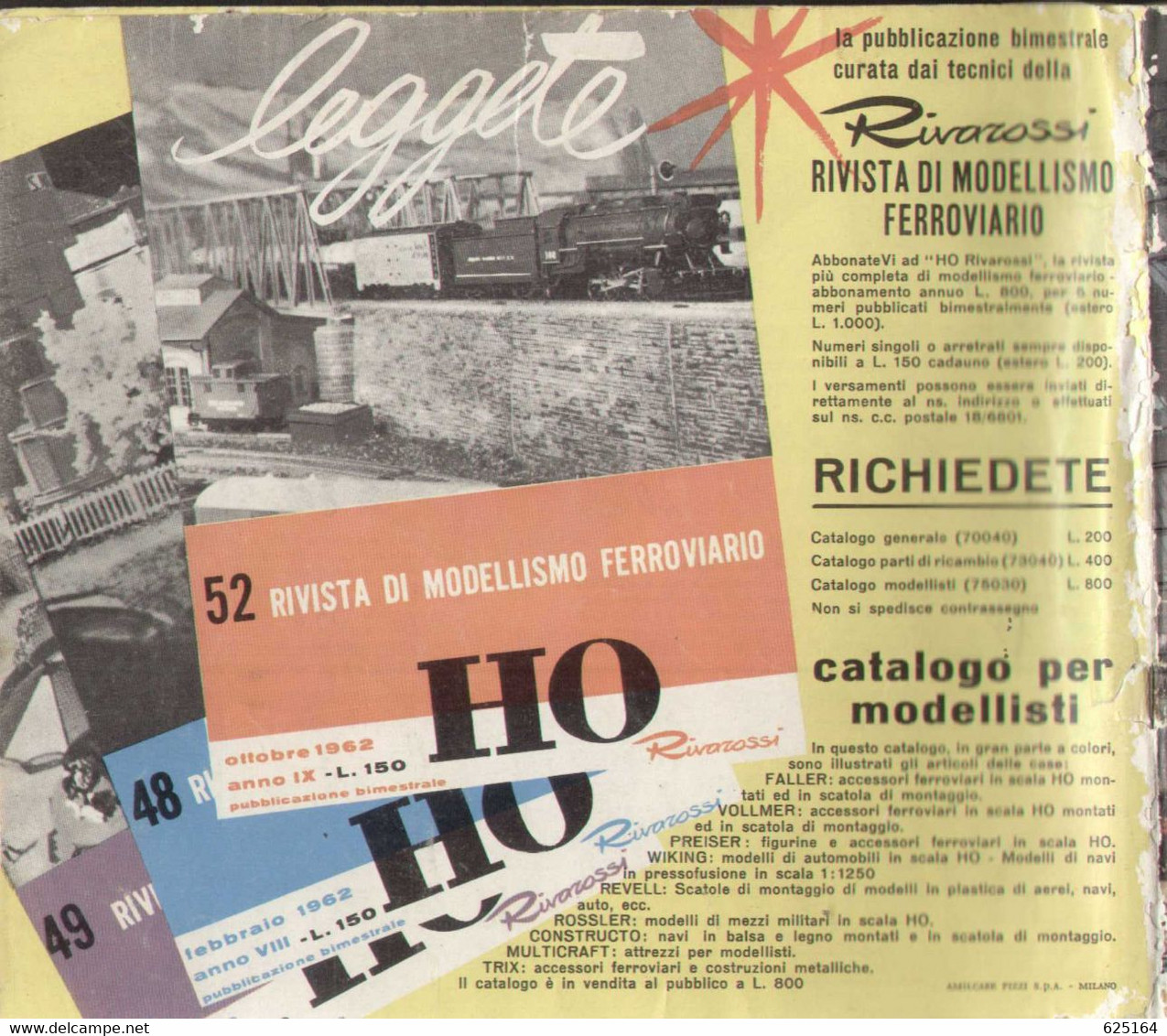 Catalogue RIVAROSSI 1964/65  (TRIX)  Italian Edition- En Italien - Sin Clasificación