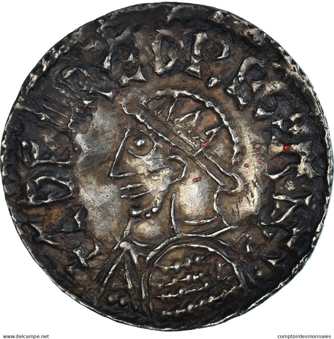 Monnaie, Grande-Bretagne, Anglo-Saxon, Æthelred II, Penny, Ca. 1003-1009, Bath - …-1066 : Celticas / Anglo-Saxonas