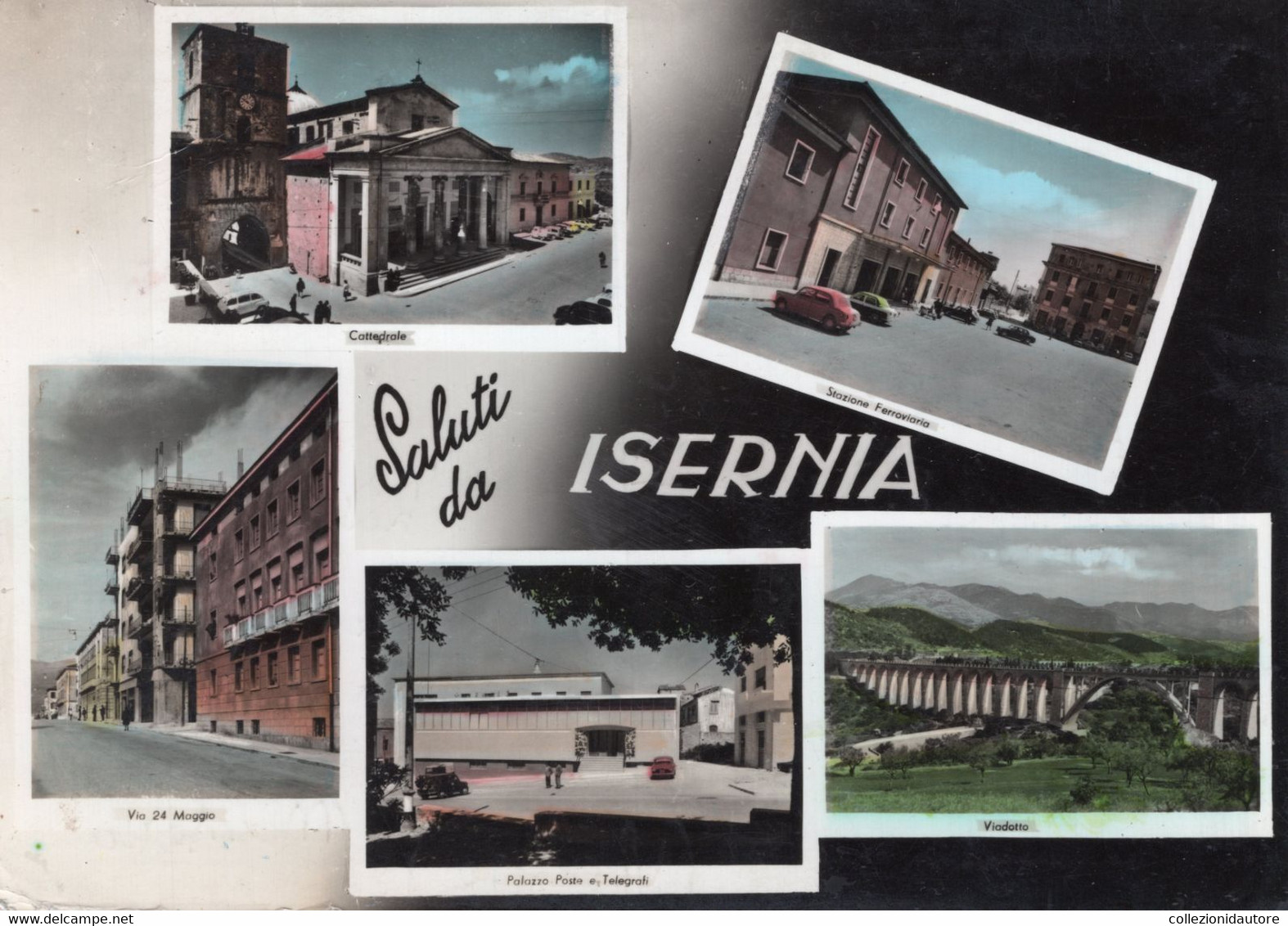 SALUTI DA ISERNIA - VEDUTE - VEDUTINE - CARTOLINA FG SPEDITA NEL 1961 - Isernia