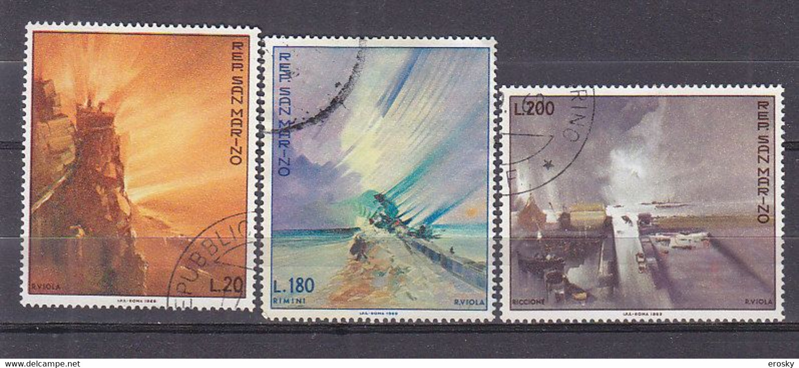 Y8558 - SAN MARINO Ss N°788/90 - SAINT-MARIN Yv N°743/45 - Used Stamps