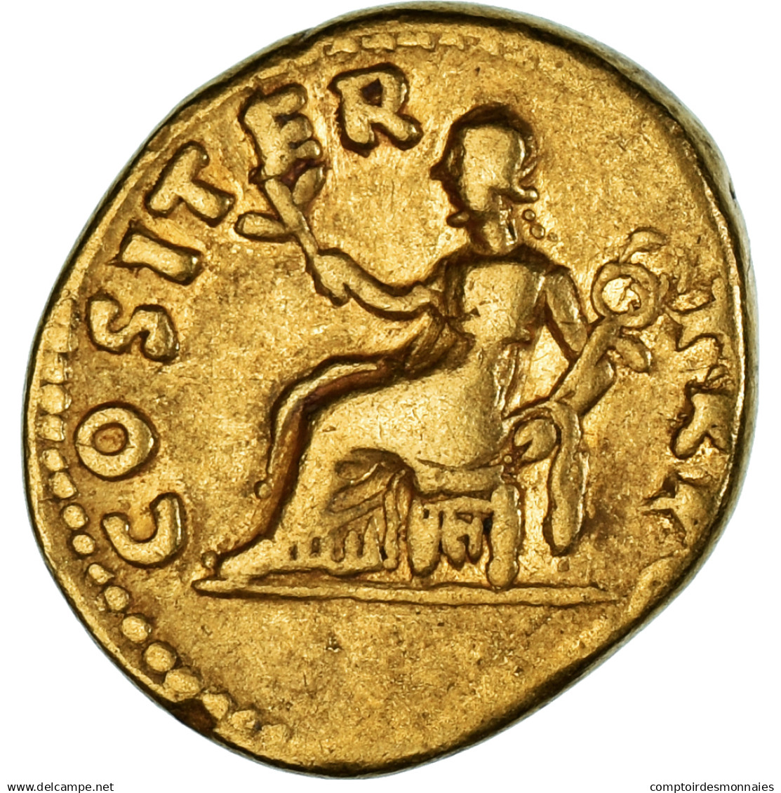 Monnaie, Vespasien, Aureus, 70, Rome, TTB, Or, RIC:II.1 28 - Les Flaviens (69 à 96)