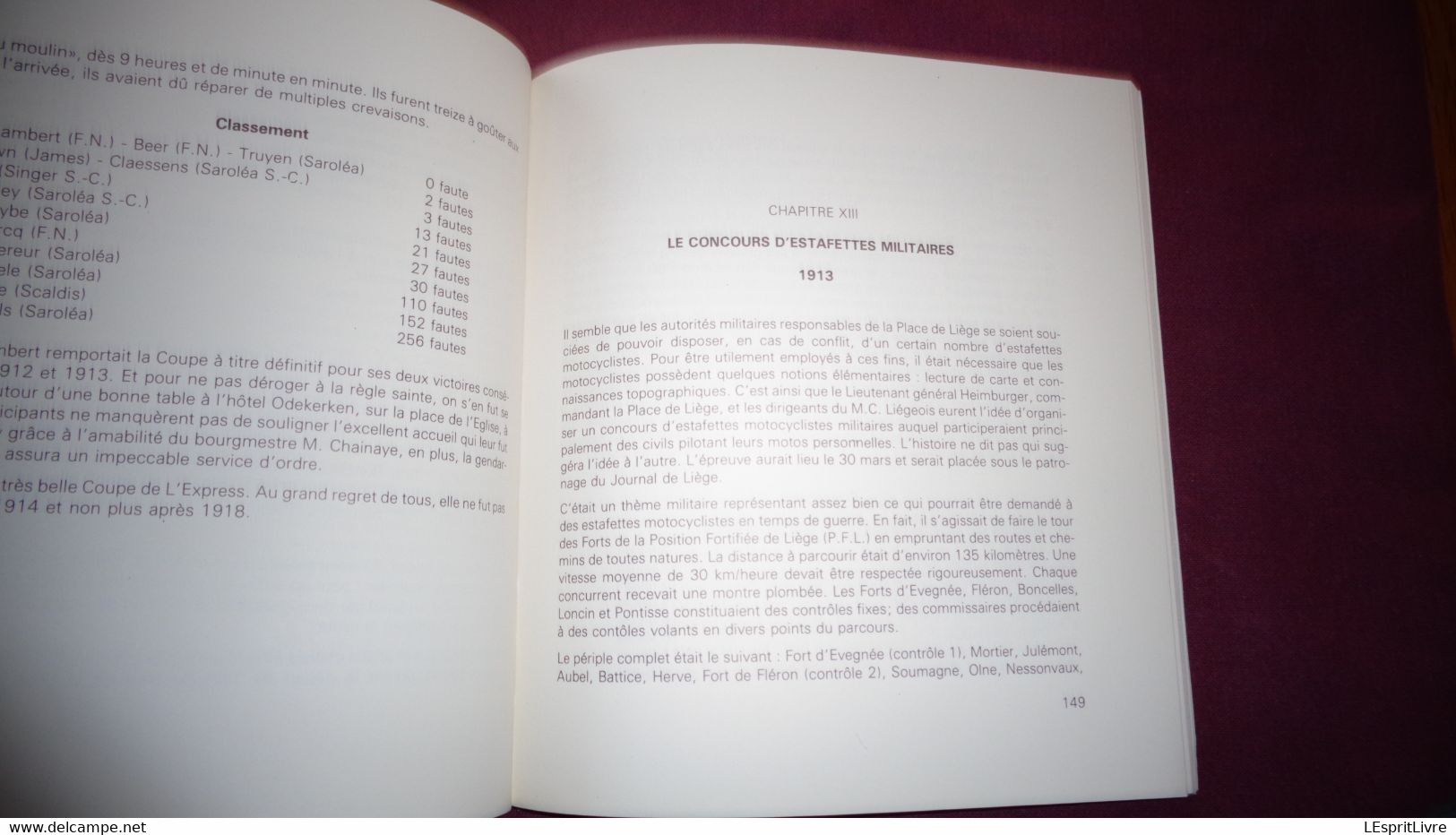 AU TEMPS DES PHARES A CARBURE Gaspard Motocyclisme Huy Moto FN Saroléa De Dion Bouton Minerva Wanderer Indian Scaldis