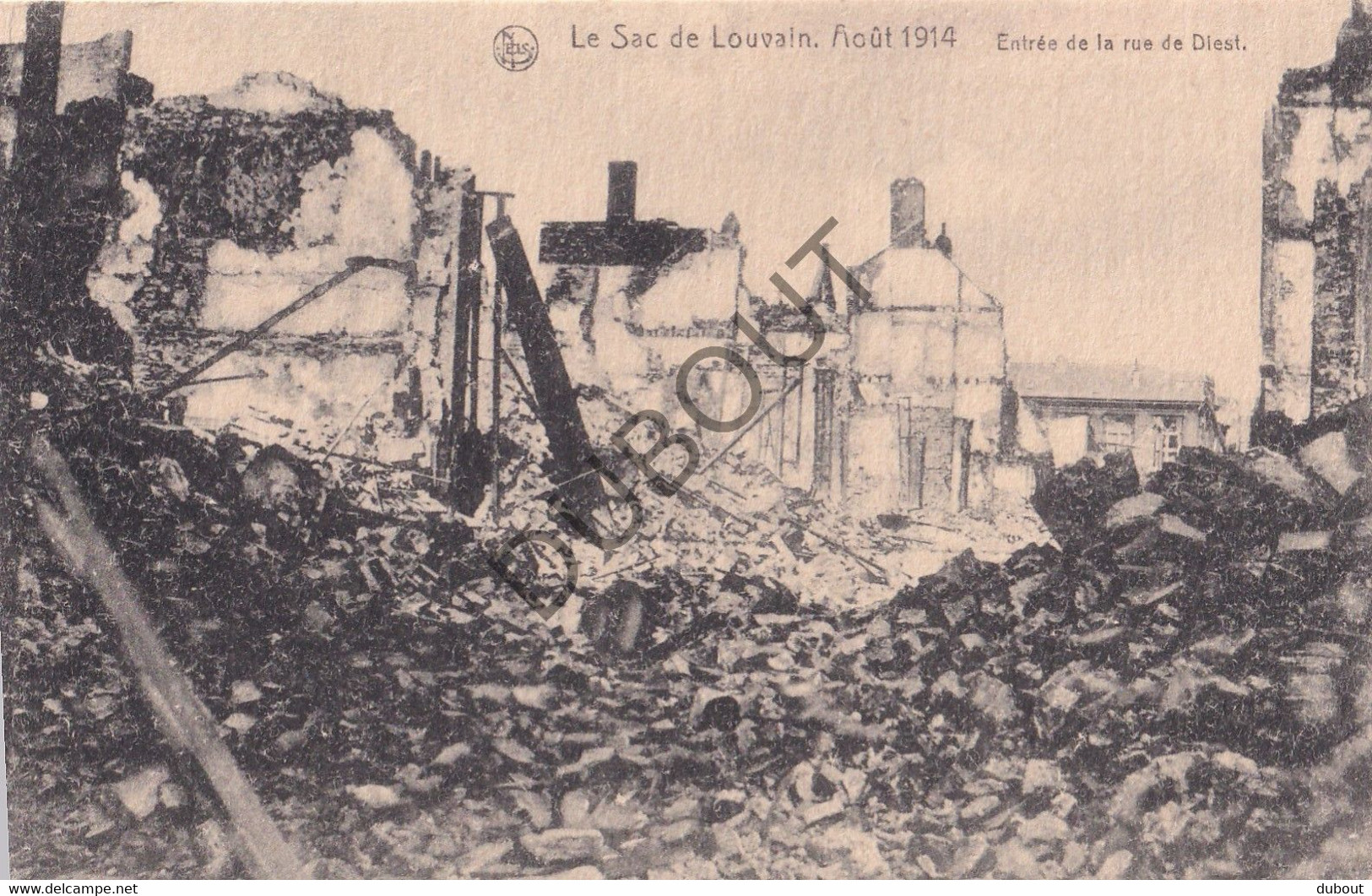Postkaart - Carte Postale - Leuven - Entrée De La Rue De Diest - Le Sac De Louvain Août 1914(C3627) - Leuven