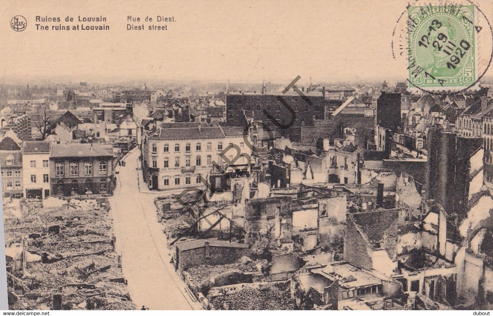 Postkaart - Carte Postale - Leuven -  Rue De Diest - Ruines De Louvain  (C3593) - Leuven