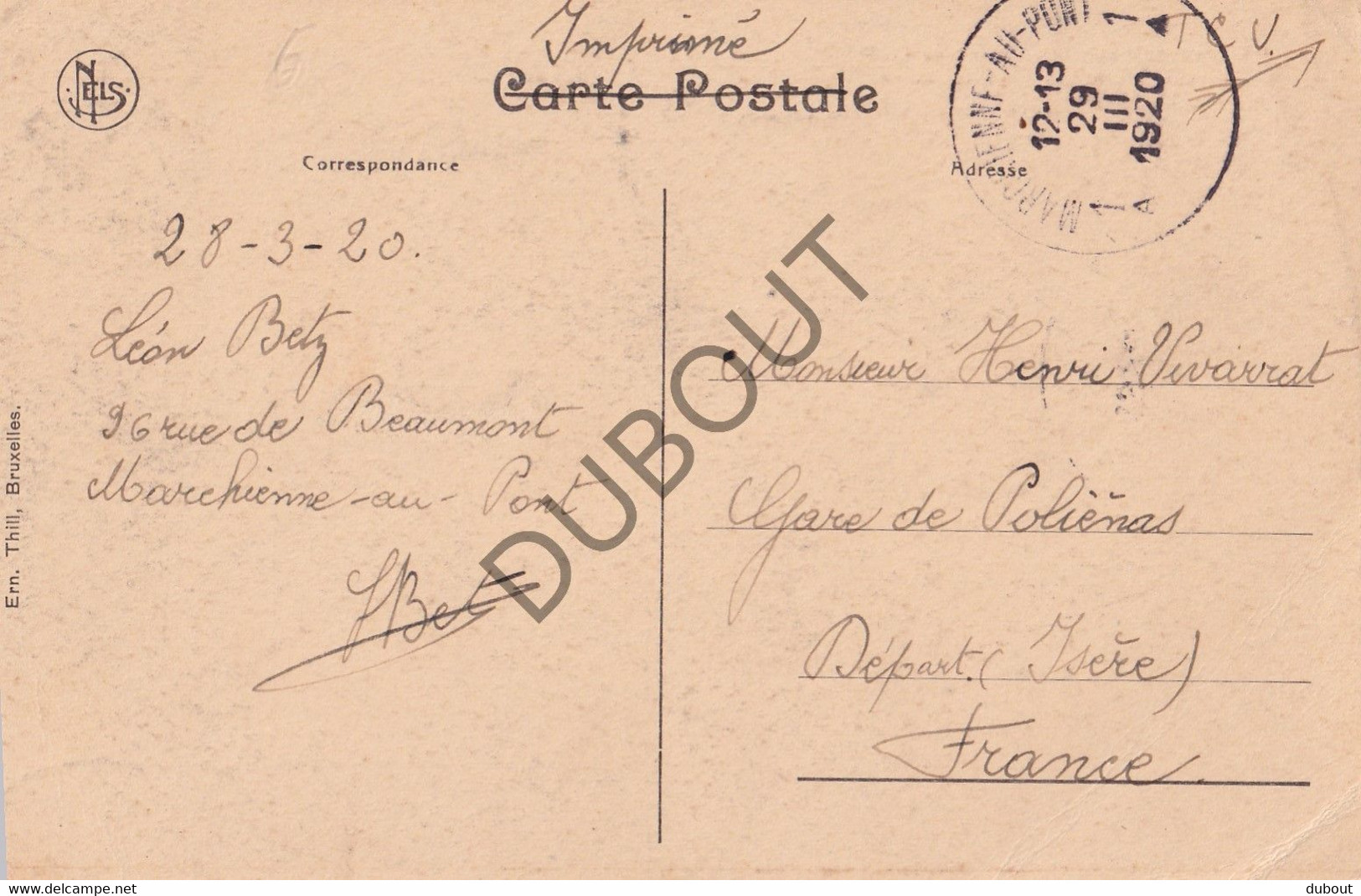 Postkaart - Carte Postale - Leuven -  Rue De Diest - Ruines De Louvain  (C3593) - Leuven