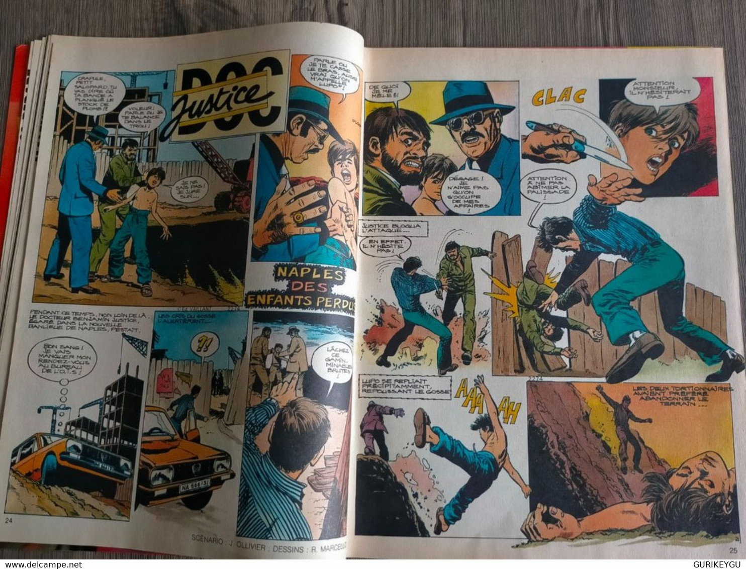 PIF GADGET N° 1036 DOCTEUR JUSTICE Naples Des Enfants Perdus 1989 - Pif & Hercule