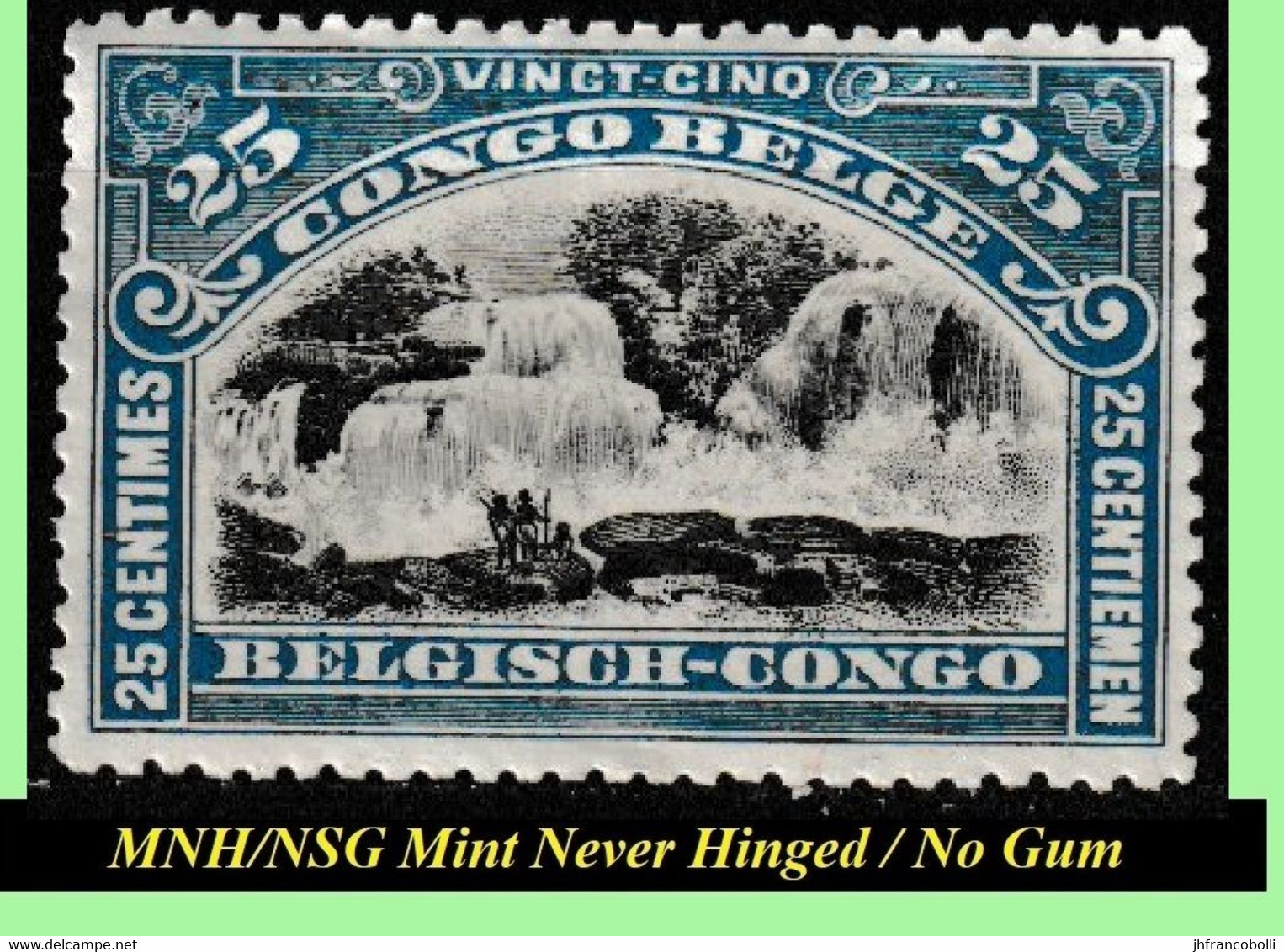 1915 ** BELGIAN CONGO / CONGO BELGE = COB MNH/NSG 064+067+069 LANDSCAPE MATADI / TRAIN / BLUE FALLS - Nuovi