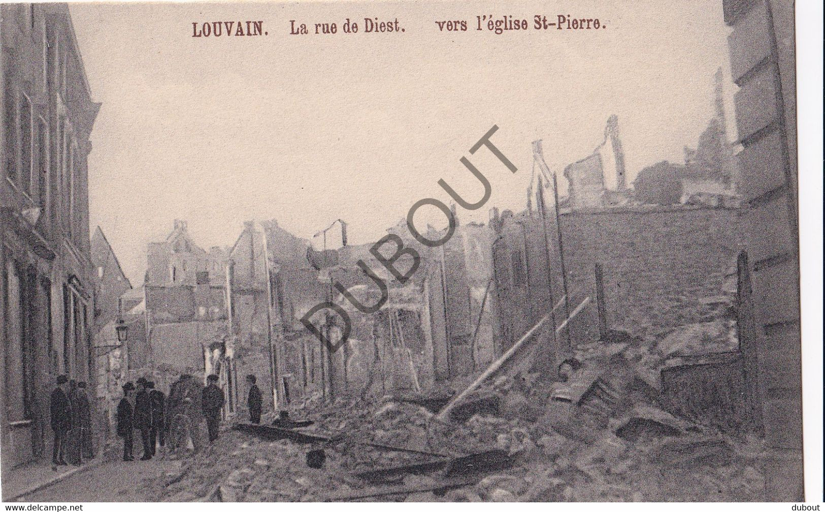 Postkaart - Carte Postale - Leuven -  Rue De Diest - Vers L'Eglise St Pierre  (C3622) - Leuven