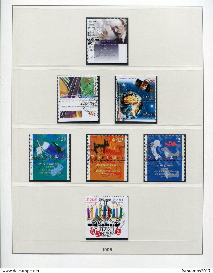 Israel - 1996 - Complete Year Set -  CTO With Tab - Mi/Phil 1358-1413 + BL52-54 - Cv € 141,65 - 5 Scans - Años Completos