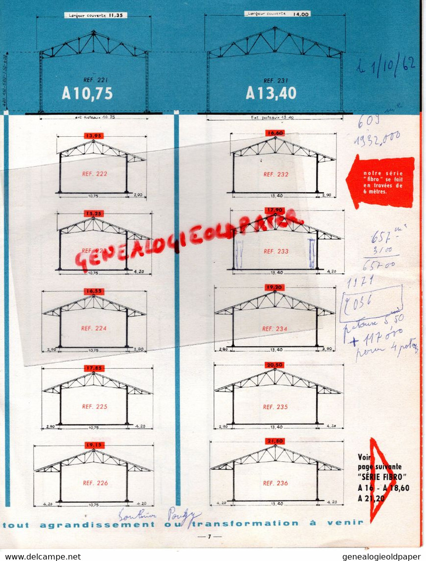 37- LA HAYE DESCARTES- RARE CATALOGUE  BARBOT FILS- HANGAR HANGARS METALLIQUES -CLAUDE COQUELIN -18-COUST-AGRICULTURE