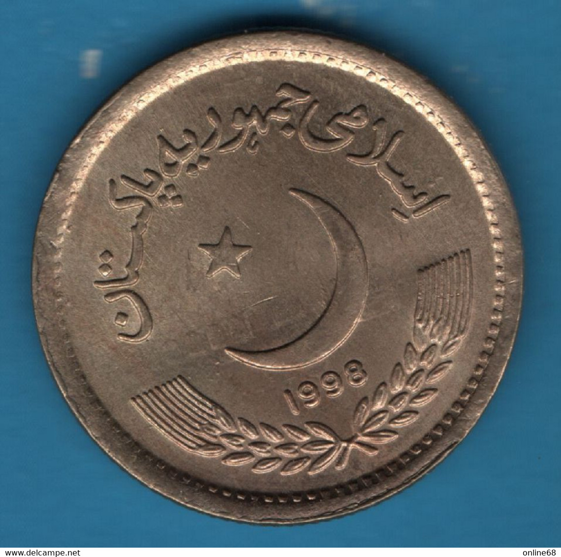 PAKISTAN 2 RUPEES 1998 KM# 63 Mosquée - Pakistán