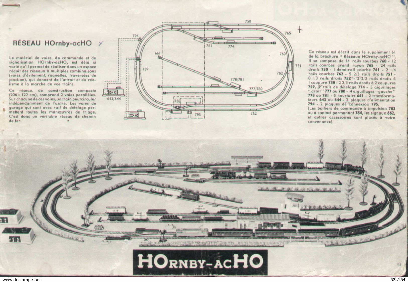 Catalogue HOrnby-acHO 1961/62 DEFEKT  Seulement Les Pages 12 - 18  Réseau - Francese