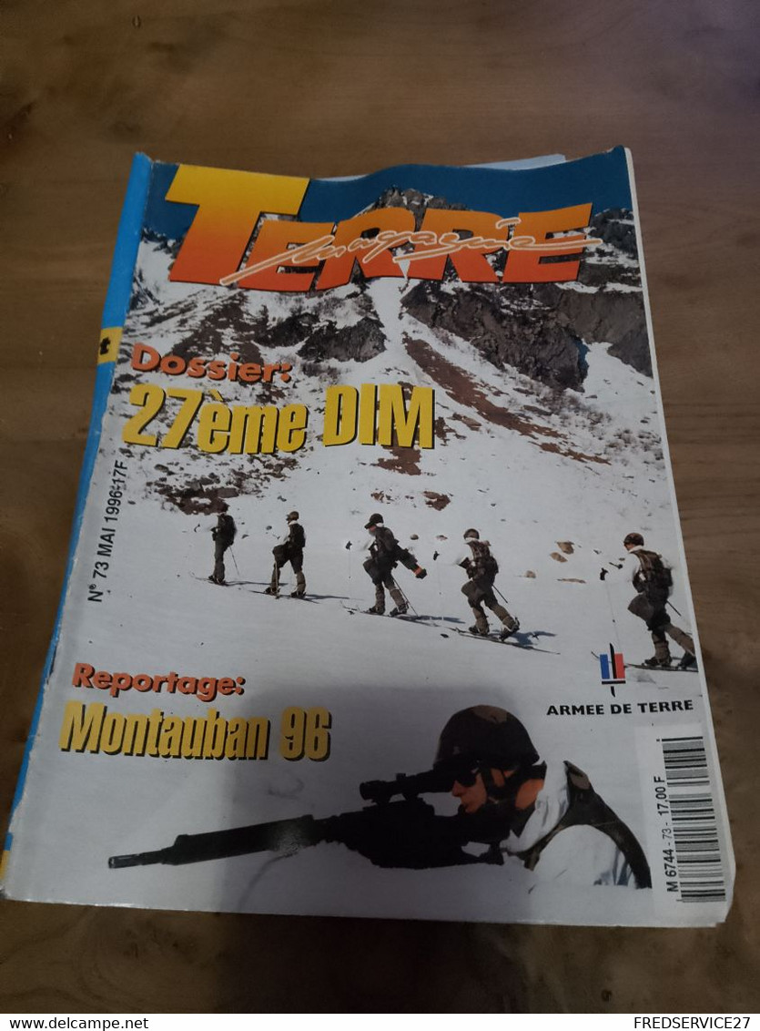 76/ TERRE MAGAZINE SOMMAIRE EN PHOTO N° 73 1996 27 EME DIM /MONTAUBAN 96 - Waffen