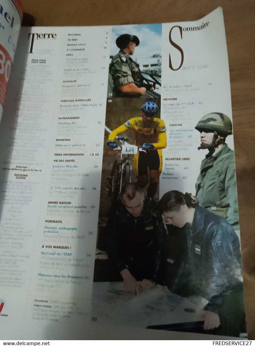 76/ TERRE MAGAZINE SOMMAIRE EN PHOTO N°   96 1998 VIGIPIRATE ET MONDIAL 98 SOLIDARITE DEFENSE - Waffen