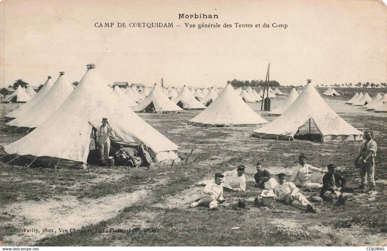 56 - COETQUIDAM - S11266 - Camp - Vue Générale Des Tentes Et Du Camp - Militaires - L1 - Guer Coetquidan