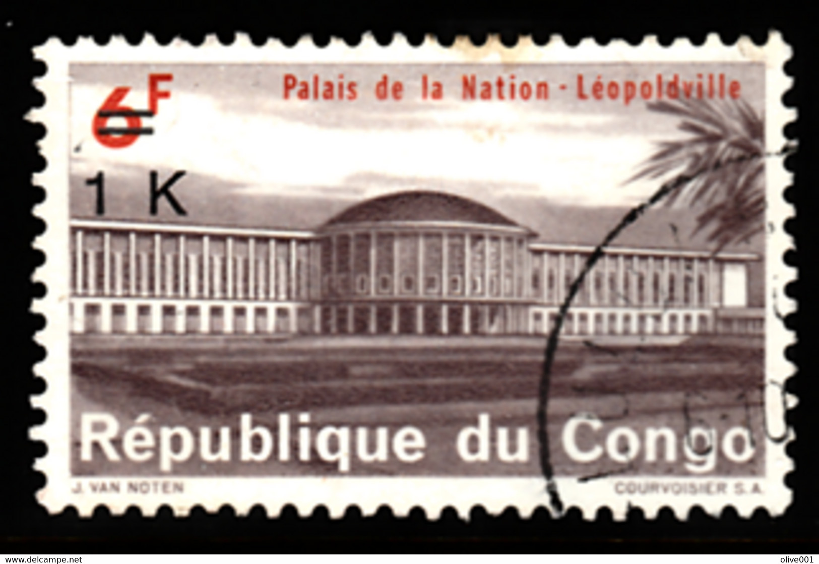 RDC - 1970 - Série Courante De 1964 à 66 Surchargés En Makuta - Y&T N° 736 Obli - Used - (0) - Afgestempeld