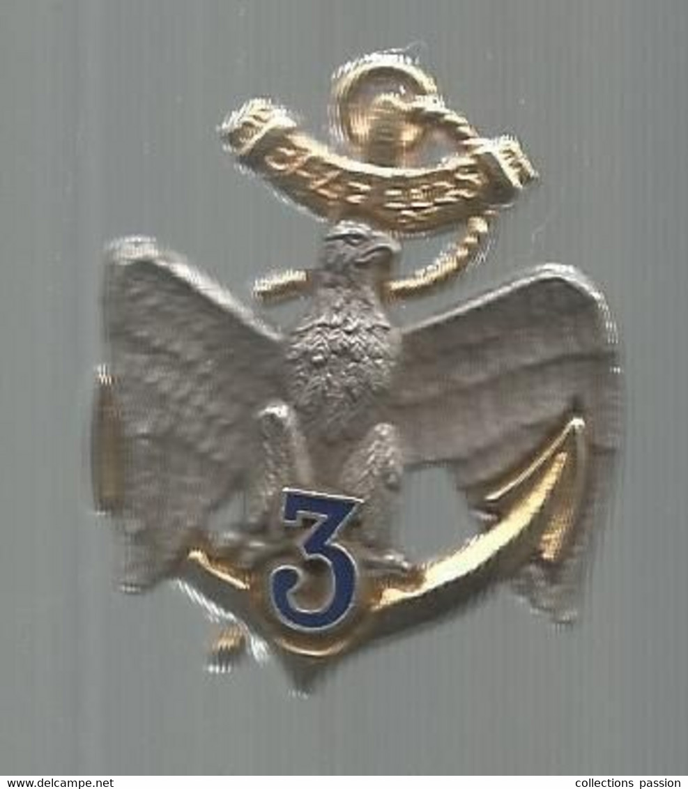 Insigne, Militaria,  3 E R.I.M.A.,  INFANTERIE DE MARINE , Boussemart G 2479,  2 Scans , Frais Fr 2.65 E - Navy