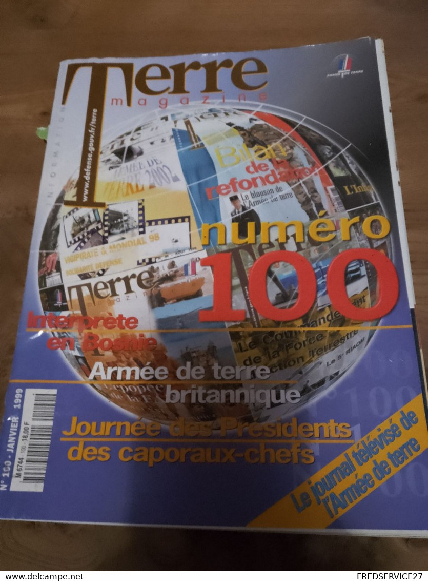 76/ TERRE MAGAZINE SOMMAIRE EN PHOTO N° 100 1999 ARMEE DE TERRE BRITANIQUE - Armes