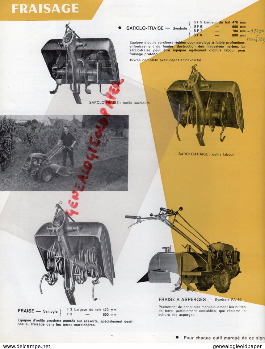 92- COURBEVOIE-RARE CATALOGUE STAUB -TRACTEUR MOTOCULTEUR-FAUCHEUSE-SEMOIR-CHARRUE-FRAISE BRABANT-CULTIVATEUR-BINEUSE