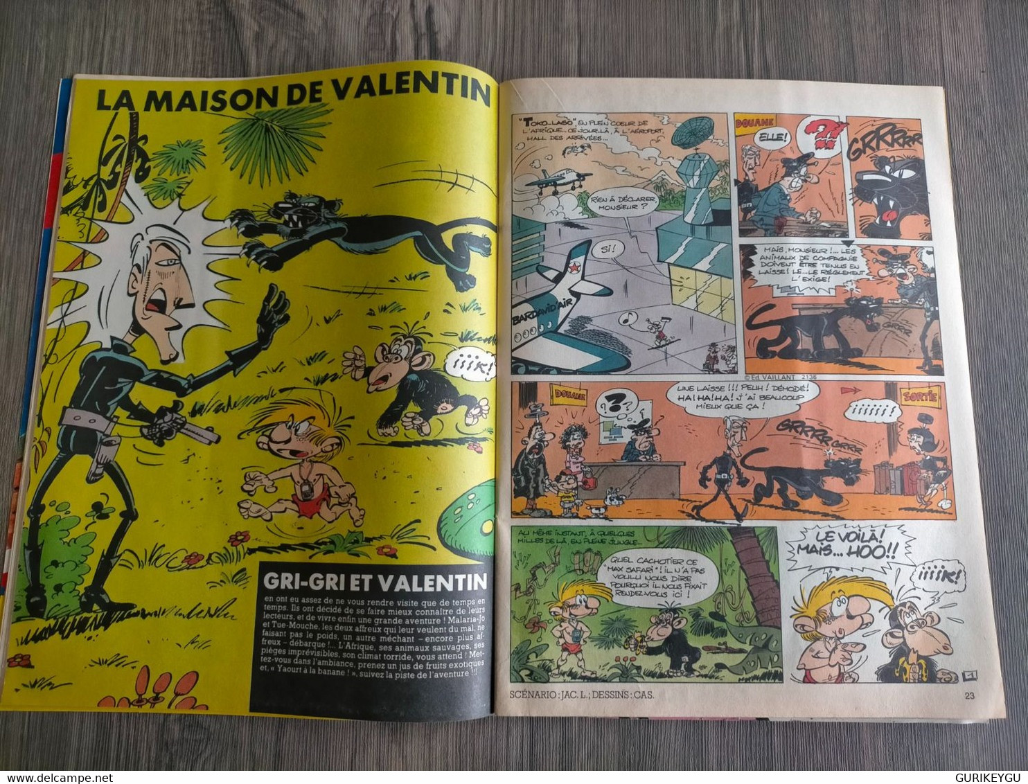 PIF GADGET N° 898 La Maison De VALENTIN Poster CHRISTOPHE LAMBERT - Pif & Hercule