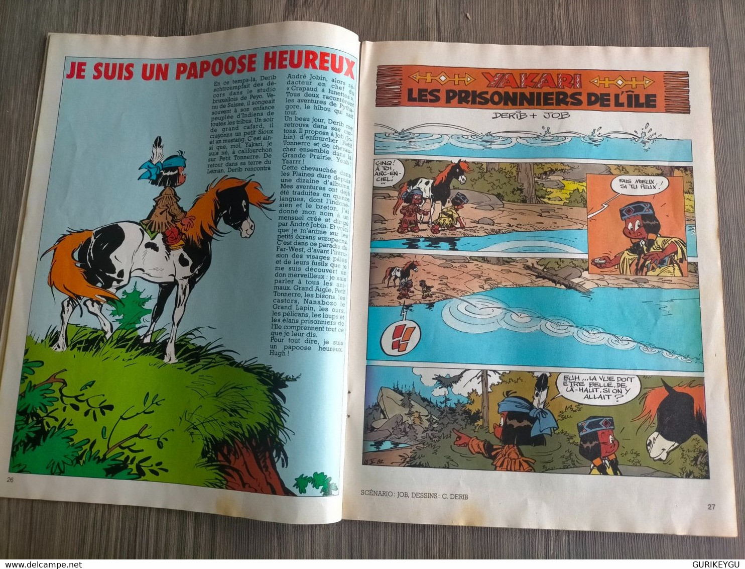 PIF GADGET N° 763 MALABAR YAKARI Les Prisonniers De L'ile  1983 - Pif & Hercule