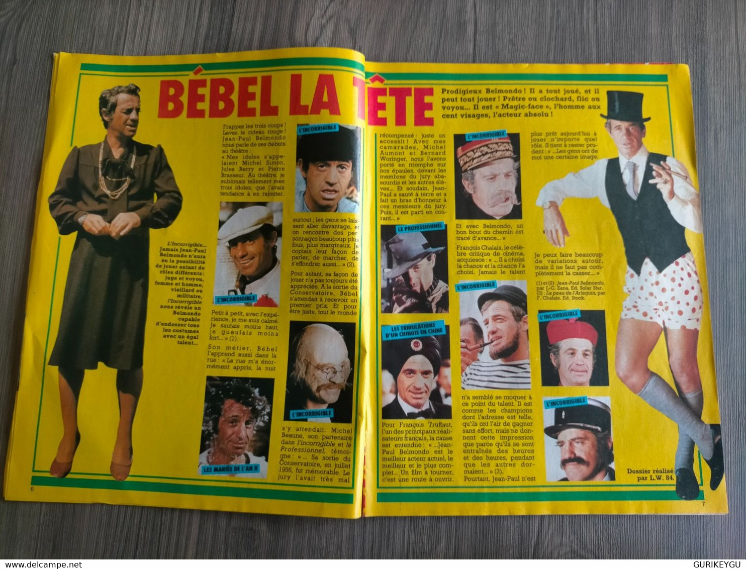 PIF GADGET N° 782 Jean Paul BELMONDO 1984 TARAO ROGER LECUREUX - Pif & Hercule