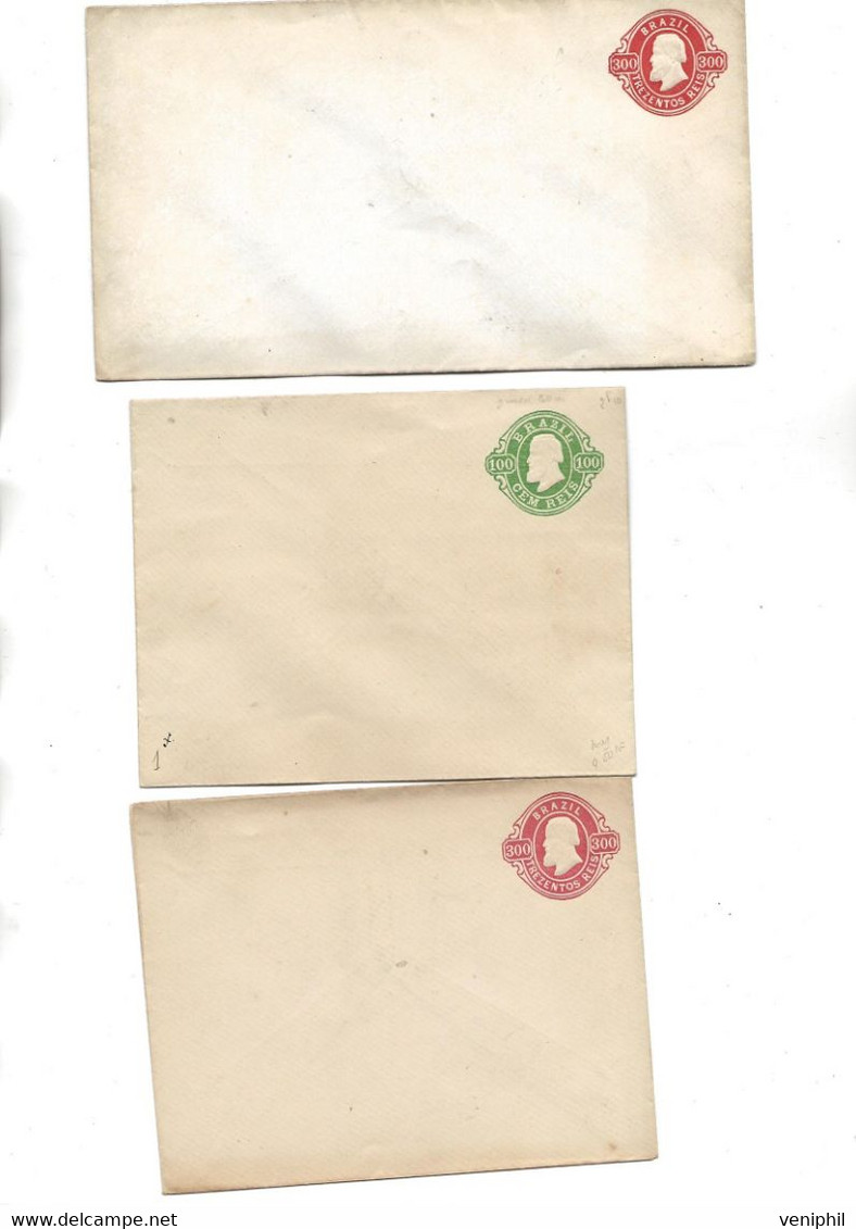 BRESIL - LOT DE 7 ENTIERS POSTAUX - 1895 -1900 - Enteros Postales