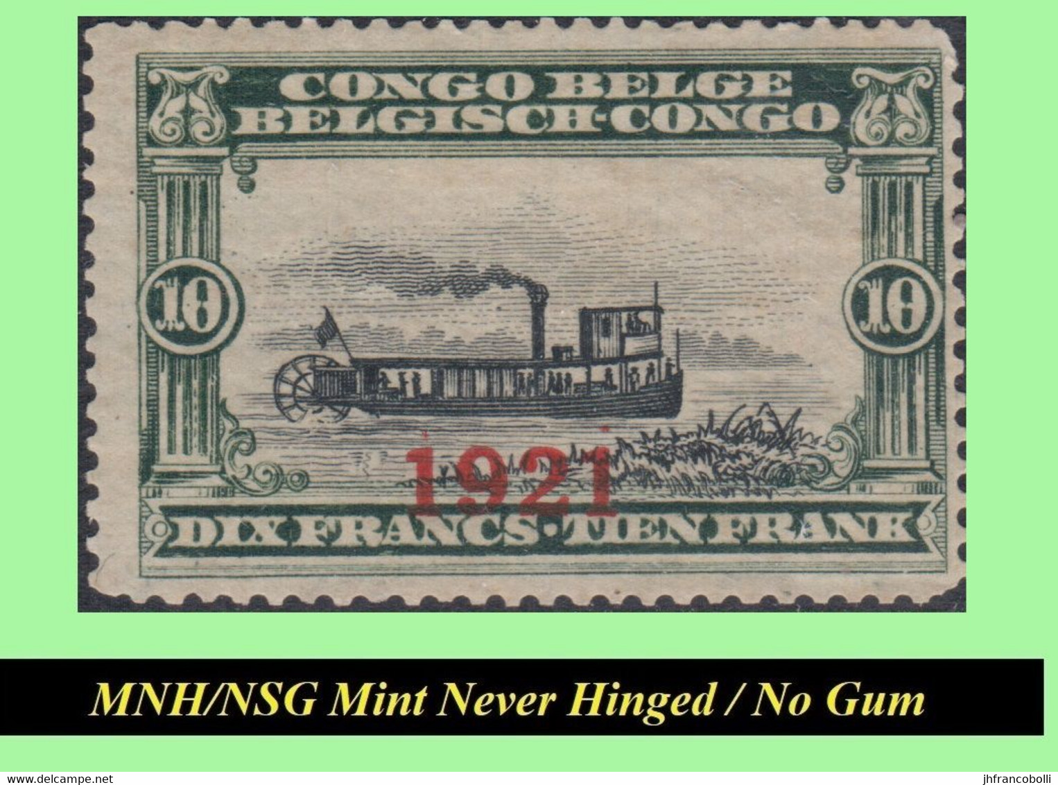 1921 ** BELGIAN CONGO / CONGO BELGE = COB MNH/NSG 085/087+89/94 MALINES "OVERPRINTED" (red Or Black) ( X 9 Stamps) - Nuovi