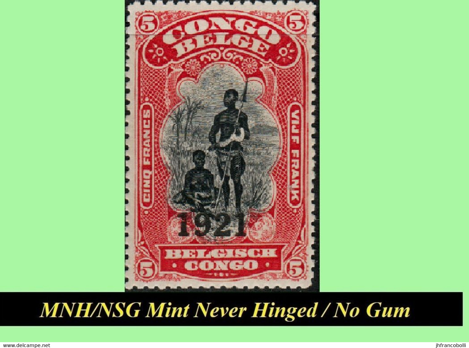 1921 ** BELGIAN CONGO / CONGO BELGE = COB MNH/NSG 085/087+89/94 MALINES "OVERPRINTED" (red Or Black) ( X 9 Stamps) - Nuovi