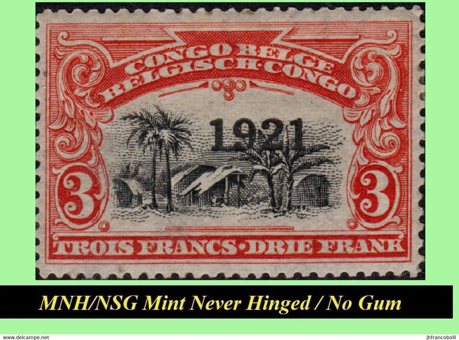 1921 ** BELGIAN CONGO / CONGO BELGE = COB MNH/NSG 085/087+89/94 MALINES "OVERPRINTED" (red Or Black) ( X 9 Stamps) - Nuovi