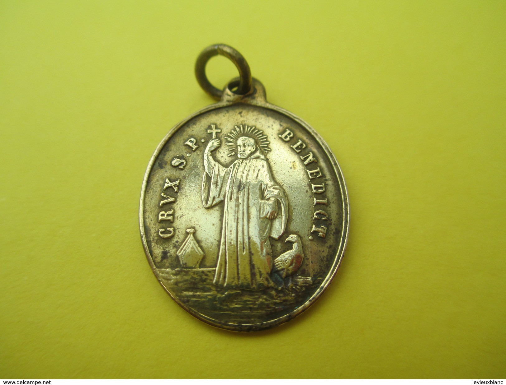 Médaille Religieuse Ancienne /Croix De Saint Benoit/Mi- XIXème Siècle    CAN502quatro - Religion &  Esoterik