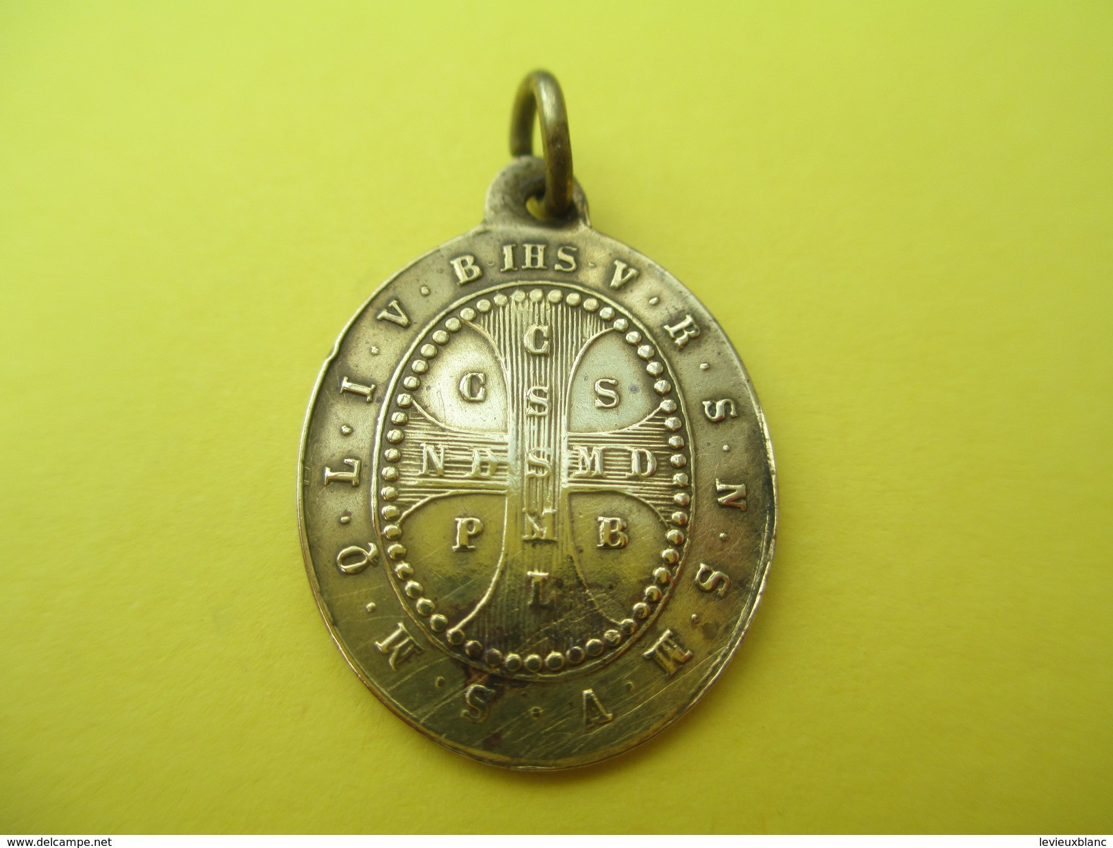Médaille Religieuse Ancienne /Croix De Saint Benoit/Mi- XIXème Siècle    CAN502quatro - Godsdienst & Esoterisme