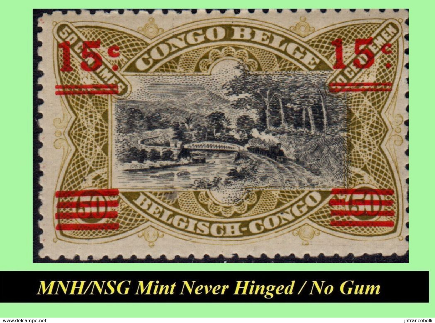 1921 ** BELGIAN CONGO / CONGO BELGE = COB MNH/NSG 085/087+089 MALINES "OVERPRINTED" (red Or Black) ( X 4 Stamps) - Unused Stamps