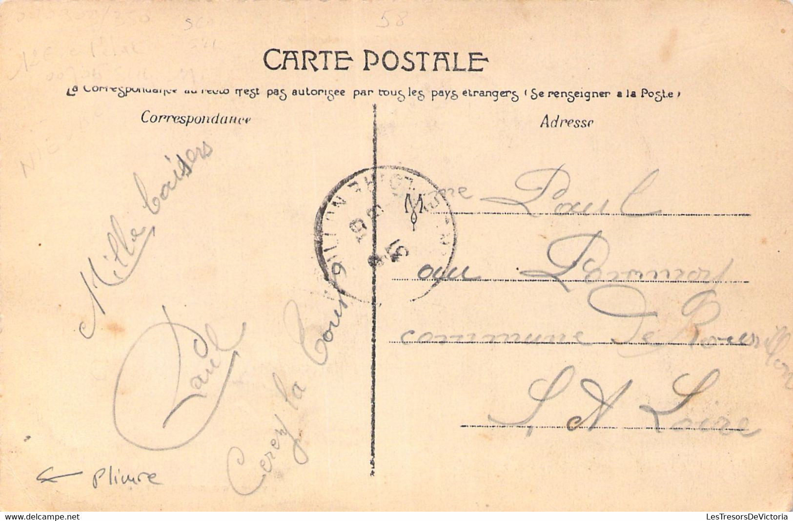 CP FRANCE - 58 - Cercy La Tour - Avenue De La Gare - Chef De Gare ? - Animée - Carte Postale Ancienne - Other & Unclassified