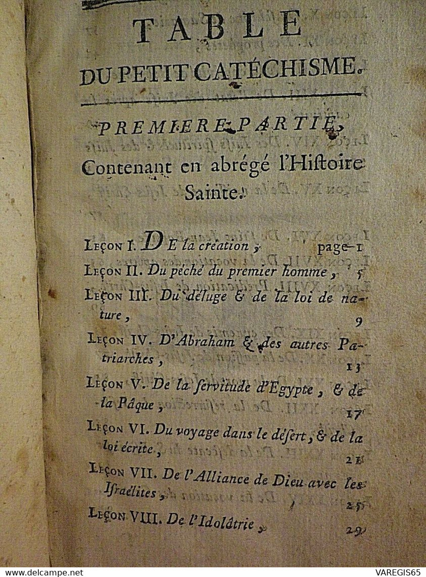 PETIT CATECHISME HISTORIQUE - HISTOIRE SAINTE ET DOCTRINE CHRETIENNE - EDITION ORIGINALE 1683 - 22 GRAVURES - Jusque 1700