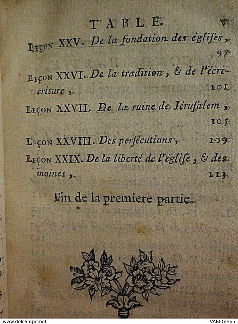 PETIT CATECHISME HISTORIQUE - HISTOIRE SAINTE ET DOCTRINE CHRETIENNE - EDITION ORIGINALE 1683 - 22 GRAVURES