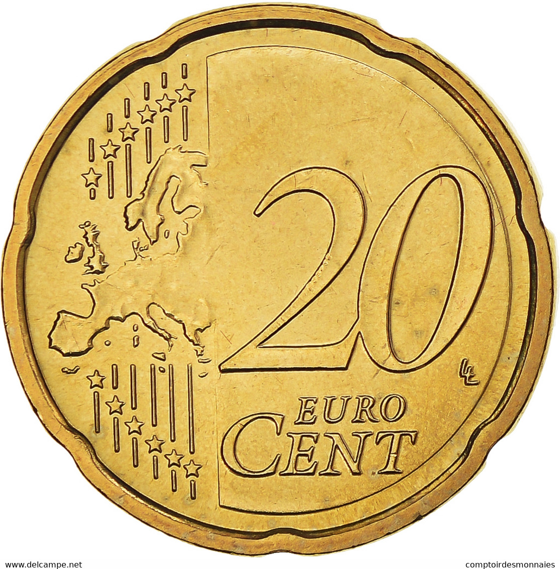 Lettonie, 20 Euro Cent, 2014, FDC, Laiton - Lettonia