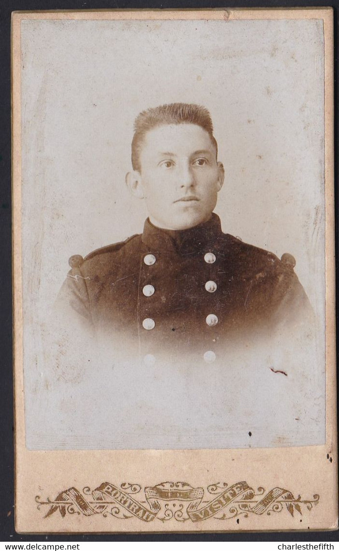 PHOTO CDV MILITAIRE BELGE - Vers 1870 - Guerre, Militaire