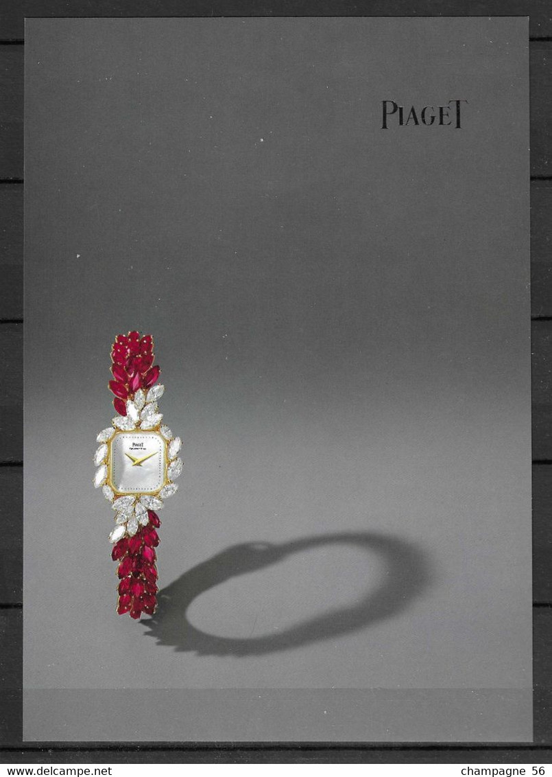 PIAGET  18 PHOTO SERIE LIMITEE EDITION N°  4  AVRIL 1983 IMPRIMEE EN SUISSE COUVERTURE  PHOTO BRILLANTE - Orologi Di Lusso