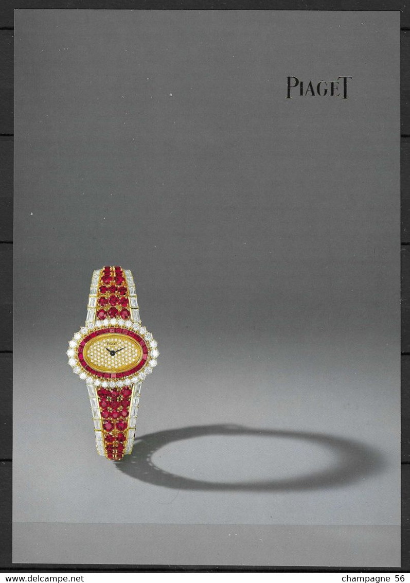 PIAGET  18 PHOTO SERIE LIMITEE EDITION N°  4  AVRIL 1983 IMPRIMEE EN SUISSE COUVERTURE  PHOTO BRILLANTE